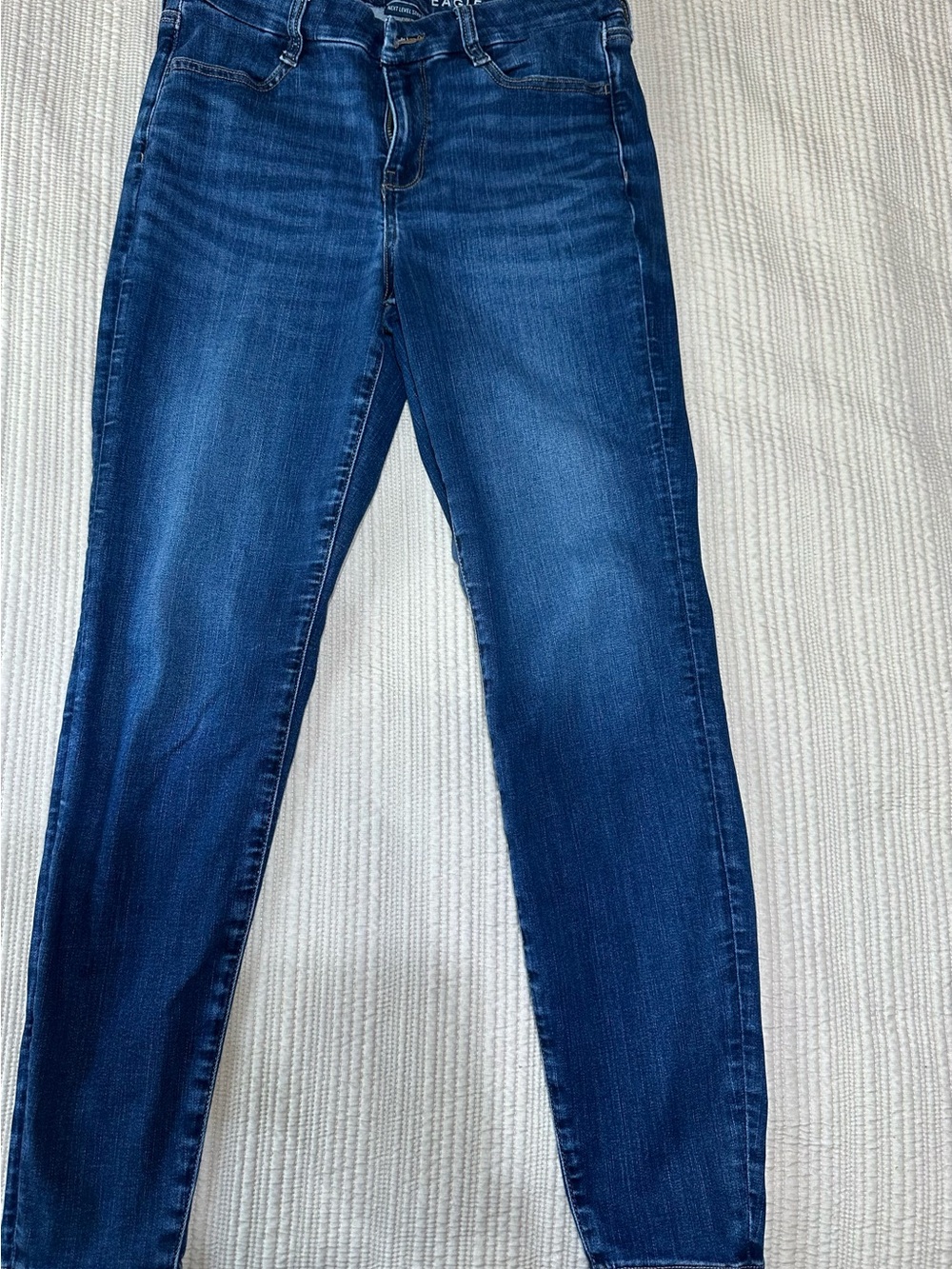 American Eagle Outfitters Dark Blue Skinny Jeans Next Level Stretch Denim